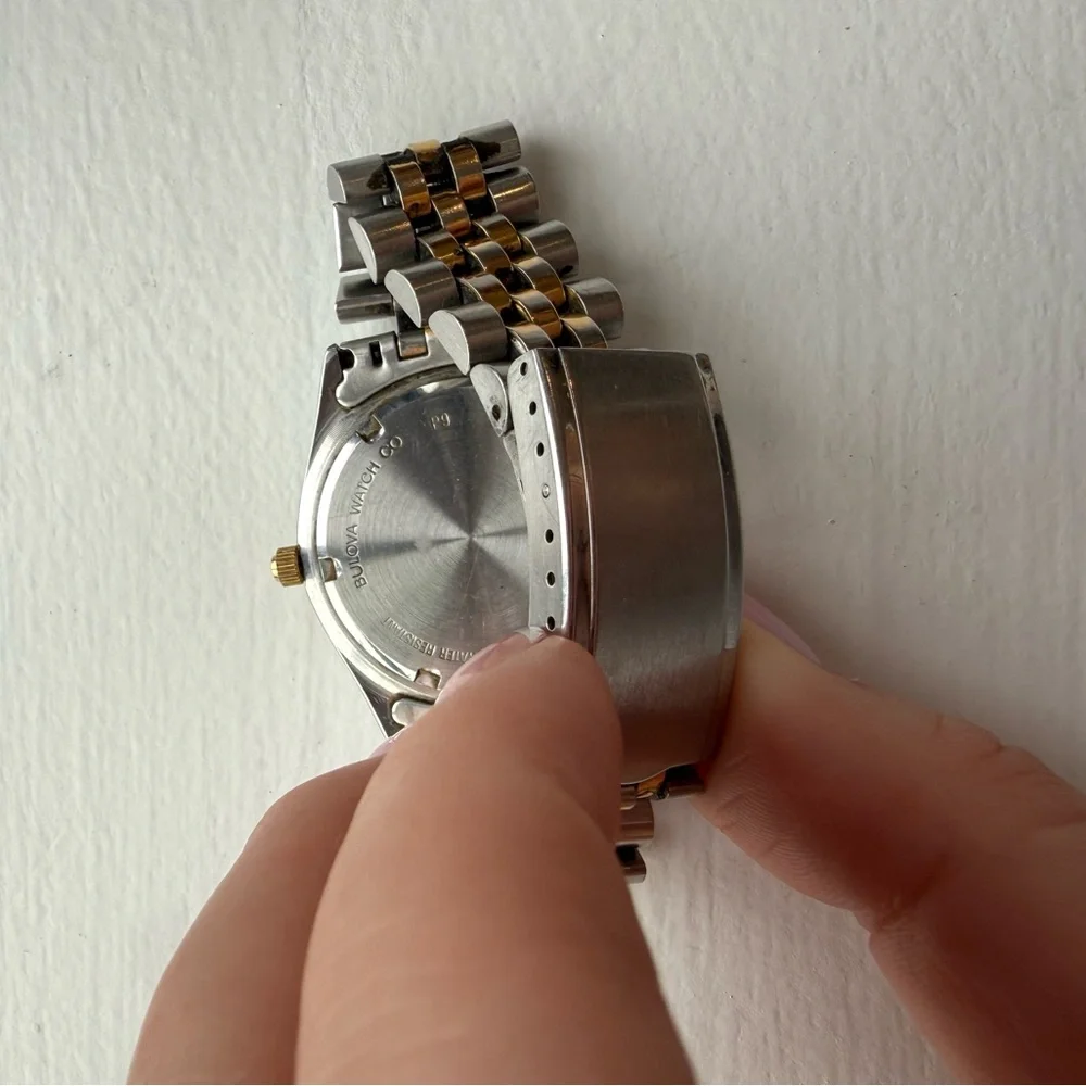 Vintage Bulova Marine Star Two-Tone Day Date Watch – Parts / Repair - Picture 6 of 9